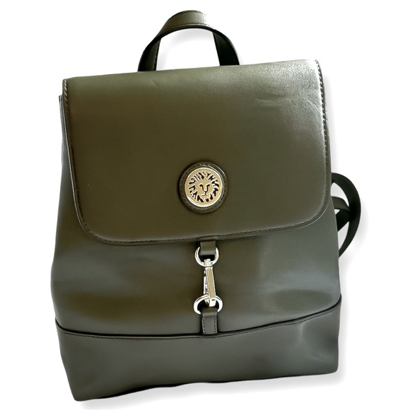 Anna Klein Backpack Purse Olive Green - Picture 1 of 7